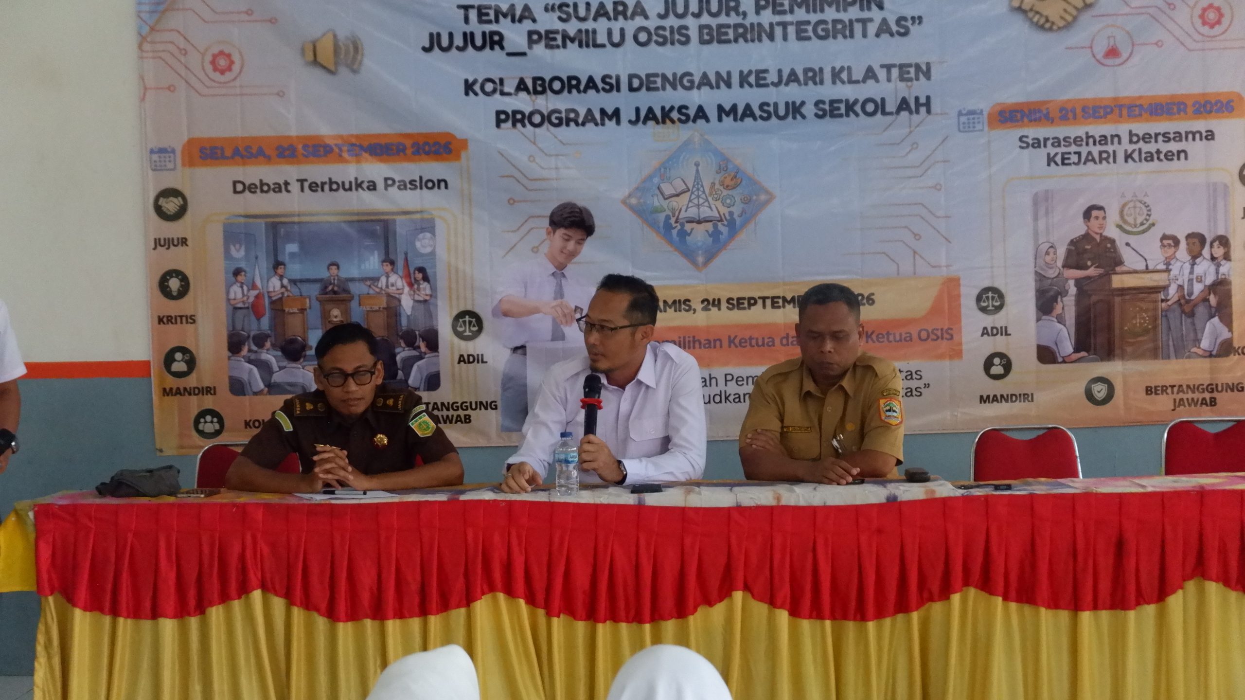 JAKSA MASUK SEKOLAH ” SUARA JUJUR, PEMIMPIN JUJUR ” SMK NEGERI 1 TULUNG TAHUN 2026
